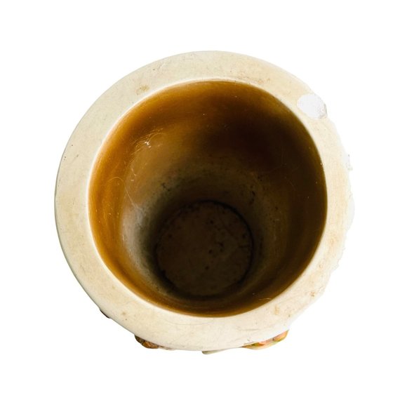 Vintage Roman Bath Garden Chalk Ware Vase 11" x 4.5" - Picture 5 of 9